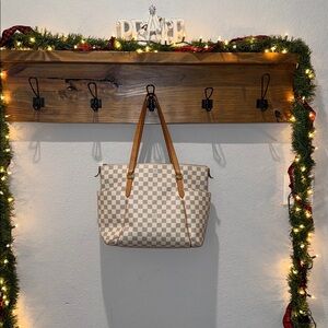 Louis Vuitton Damier Azur Totally MM Tote Bag Shoulder with Zipper